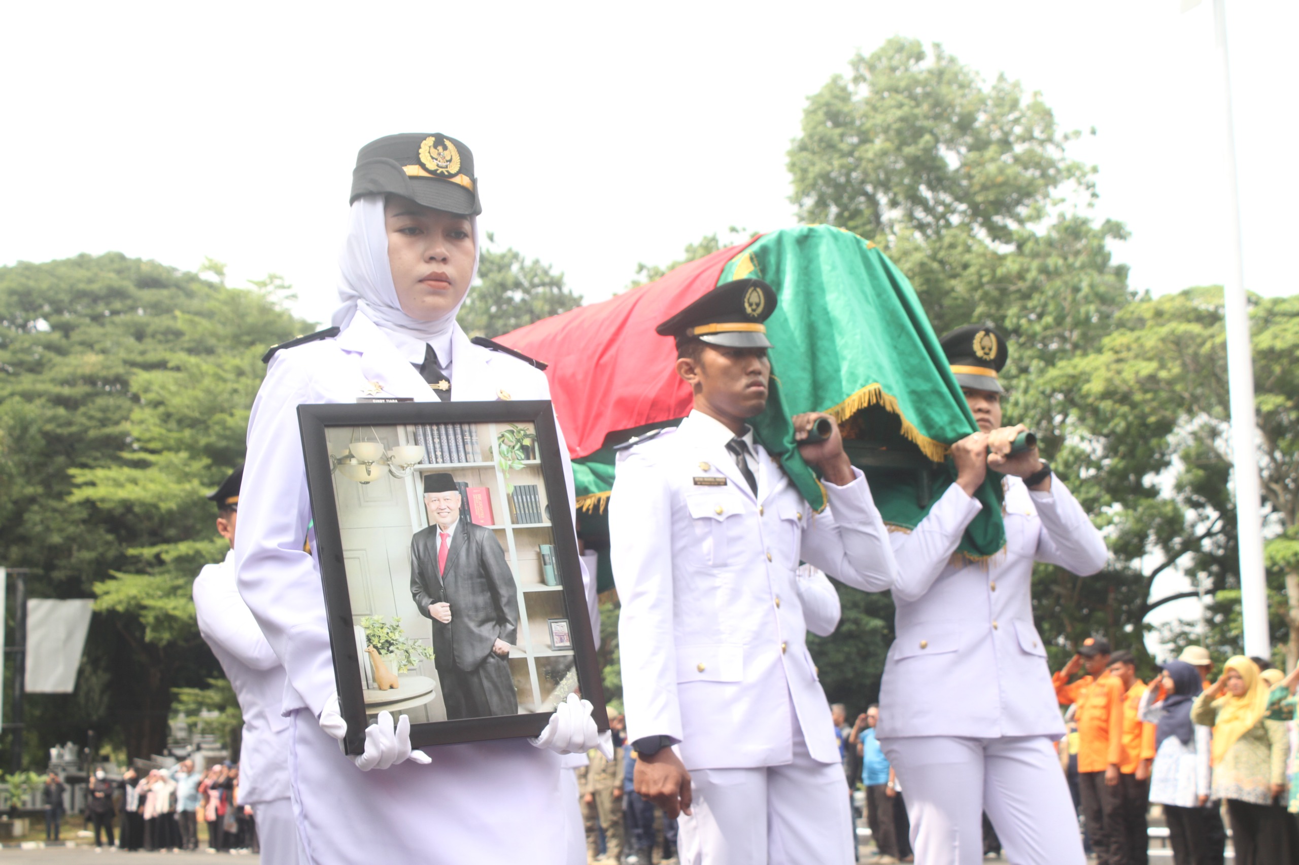 Pj Bupati Subang Pimpin Upacara Pelepasan Jenazah Kepala Bapenda Kabupaten Subang