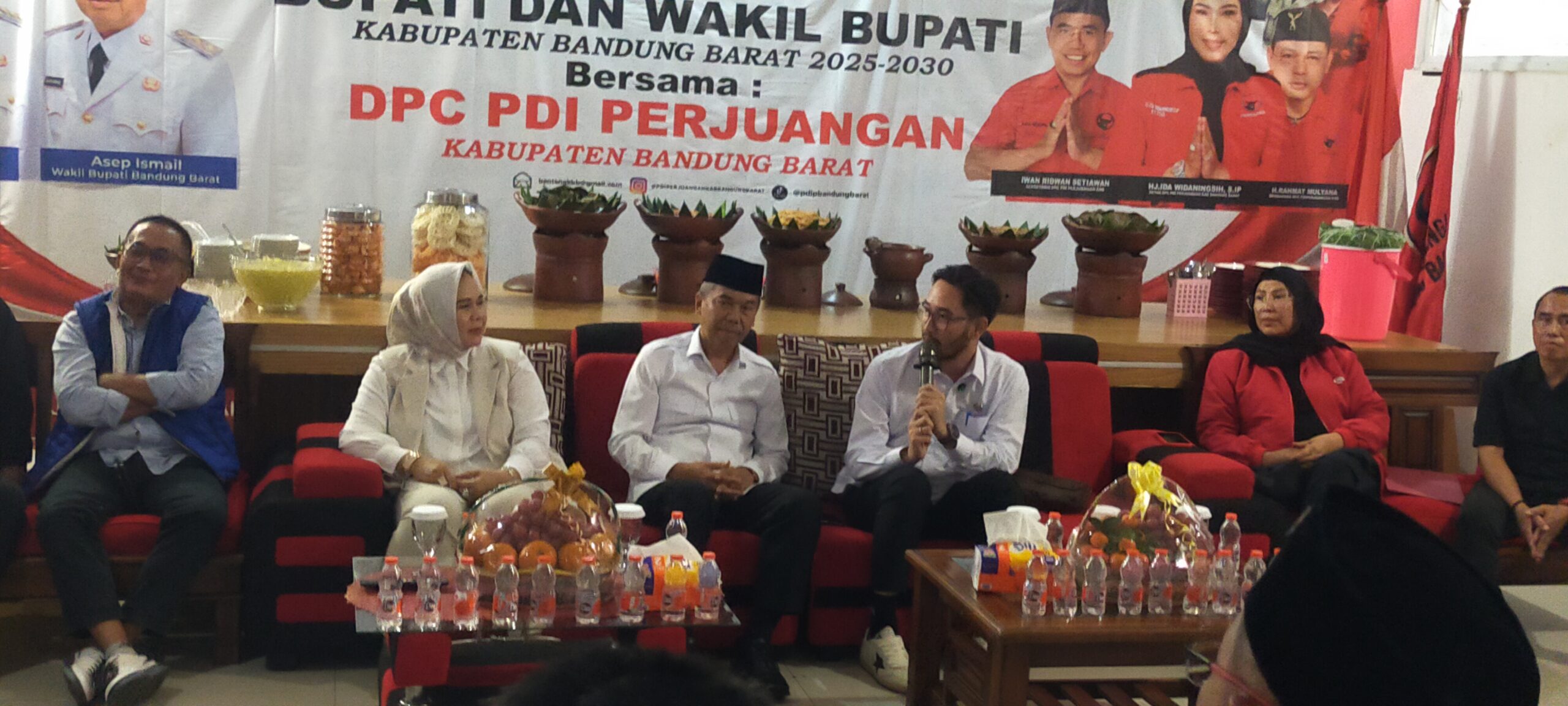 Bupati dan Wakil Bupati Bandung Barat Silaturahmi dengan DPC PDI Perjuangan, Ajak Kolaborasi Membangun KBB