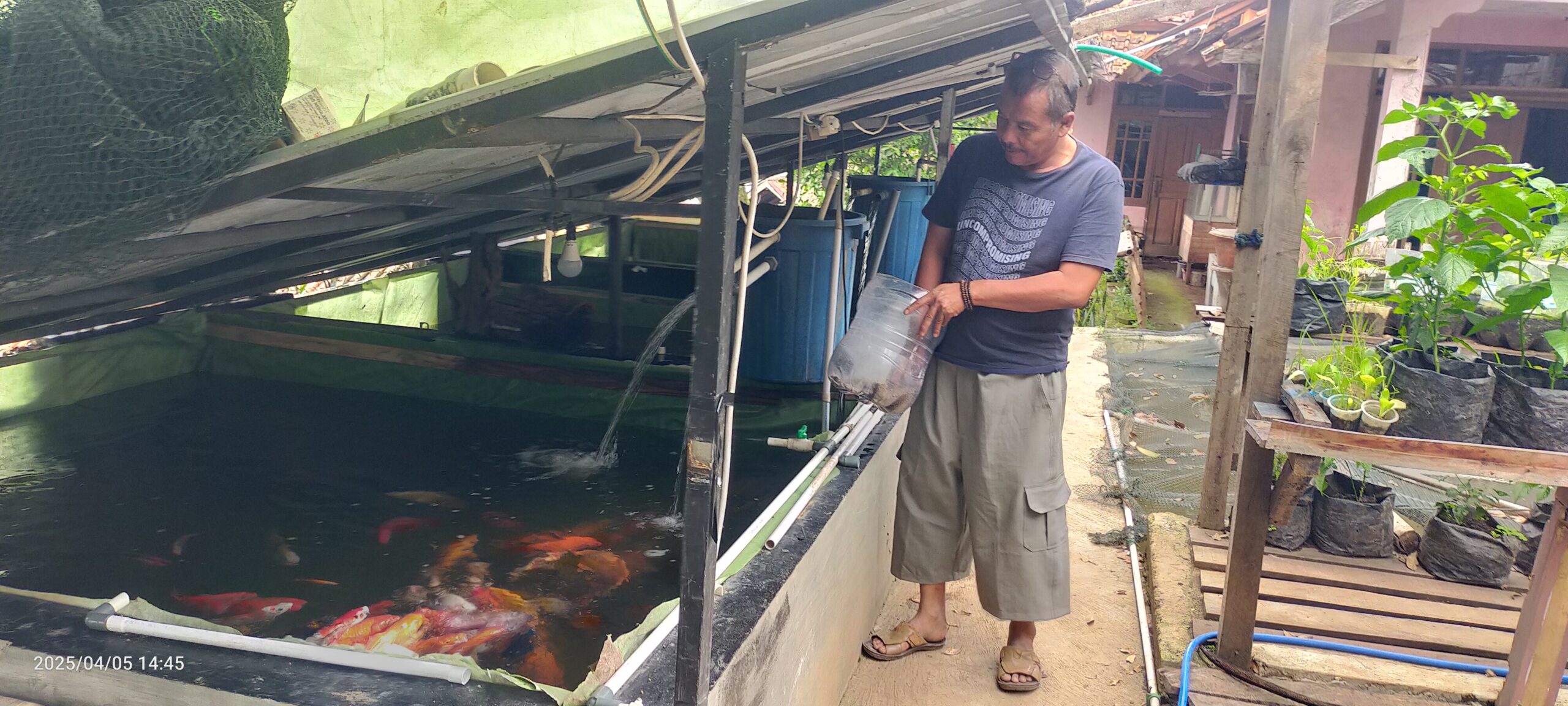 Kelompok Tani Berdikari Terima Bantuan, Haji Agus Soroti Kebutuhan Pakan Ikan