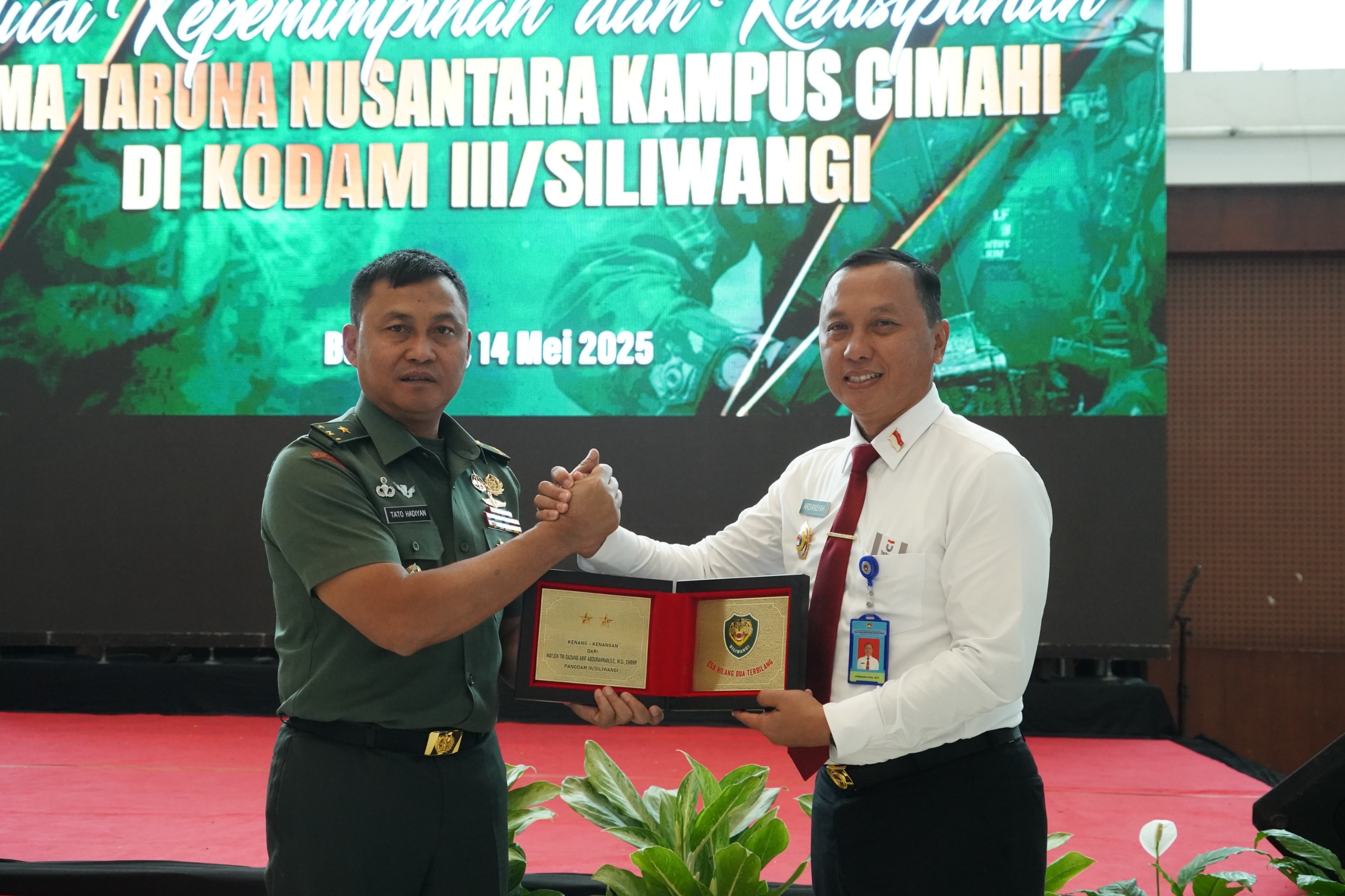 Kodam III/Siliwangi Sambut Siswa Taruna Nusantara