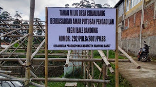 Tanah Carik Desa Cihanjuang Belum Dieksekusi Meski Putusan Inkrah Sejak 2001, Warga Desak Bupati Bertindak