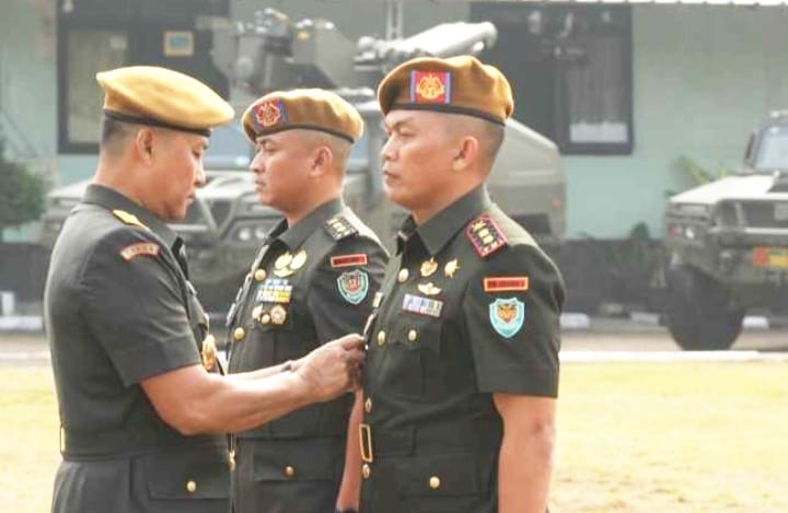 Kasdam III/Siliwangi Pimpin Sertijab Danyonarhanud 3/YBY di Kota Bandung