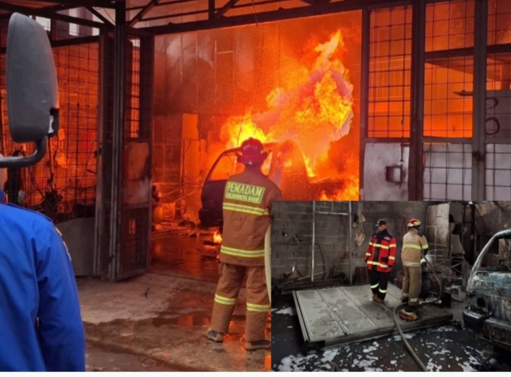 Damkar KBB Terobos Api di Cililin, Cegah Ledakan Mobil Bermuatan BBM