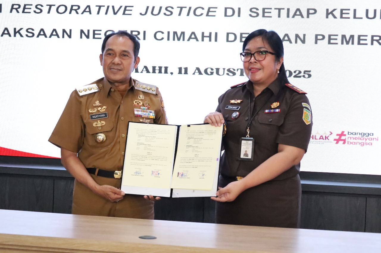 Pemkot Cimahi dan Kejari Dirikan 15 Rumah Restorative Justice