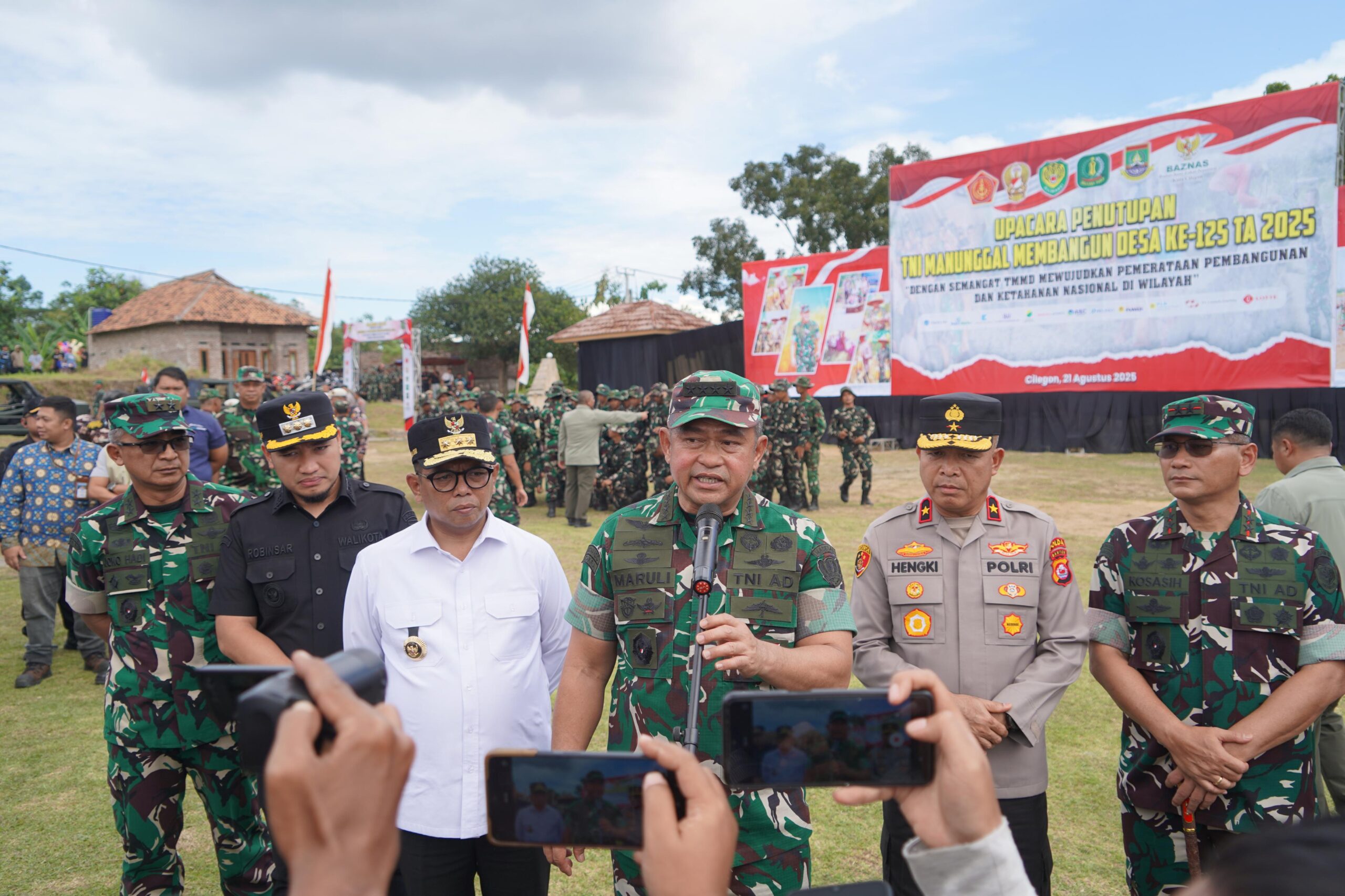 Kasad Tutup TMMD ke-125 di Cilegon: Dorong Percepatan Pembangunan dan Kesejahteraan Rakyat