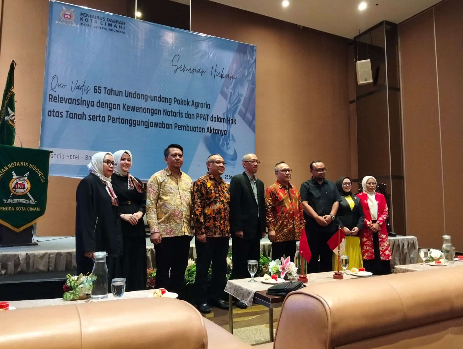 Kepala Kantor Pertanahan Cimahi Hadiri Seminar Hukum 65 Tahun UUPA Bersama INI