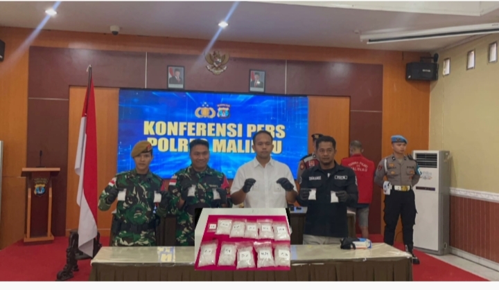 Sinergitas TNI–Polri Gagalkan Penyelundupan 500 Gram Sabu di Perbatasan Malinau