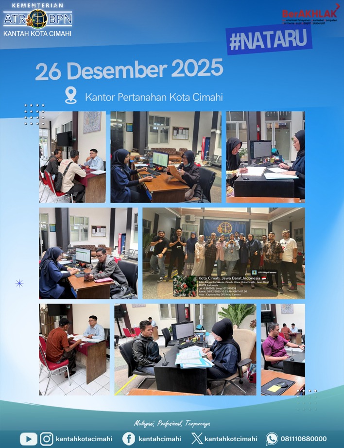 Libur Nataru 2025, Kantor Pertanahan Cimahi Tetap Buka Pelayanan Publik