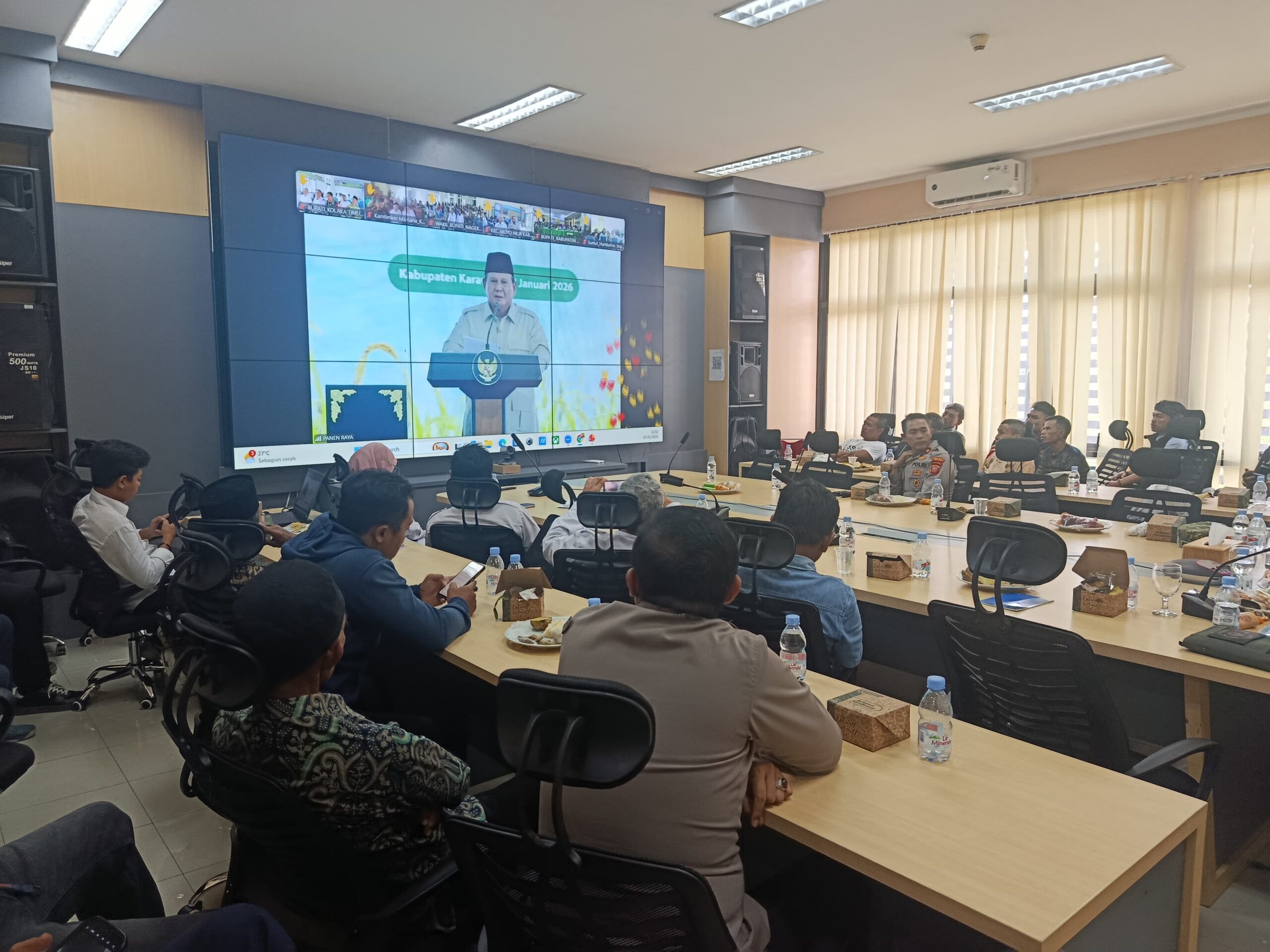 KBB Gelar Panen Raya Daring, Swasembada Pangan Diumumkan Nasional