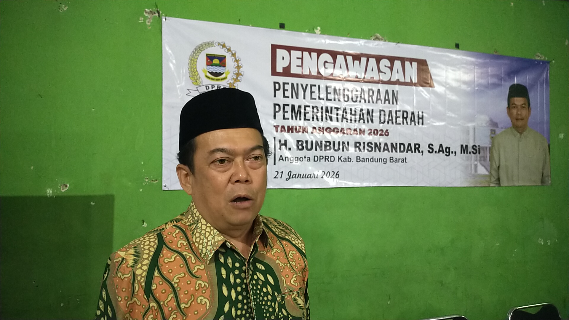 Bunbun Tekankan Pengawasan Penyelenggaraan Pemerintahan Daerah di Cipendeuy