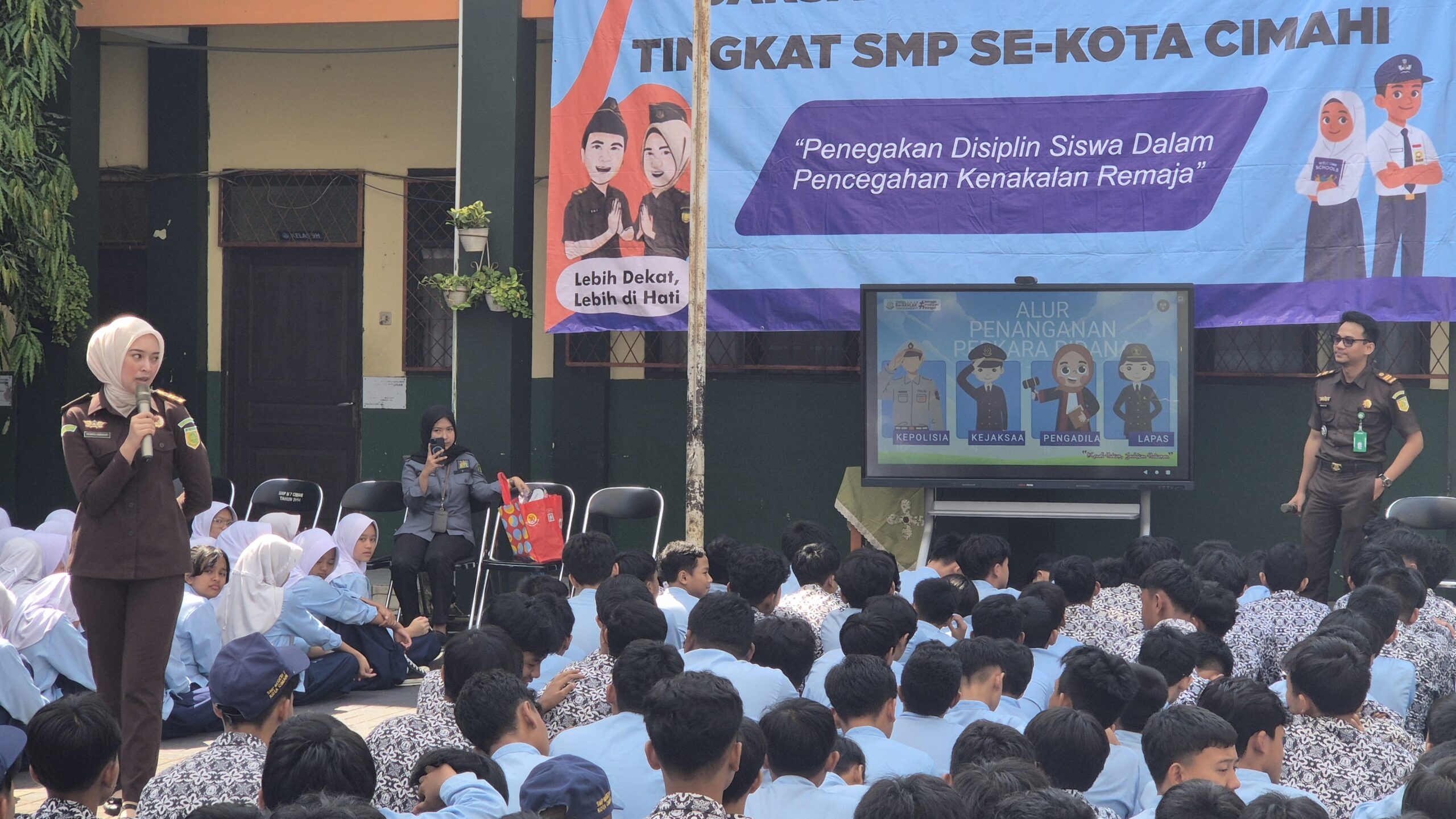 Kejari Cimahi Edukasi 1.132 Siswa tentang Disiplin dan Bahaya Judi Online