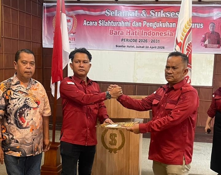 Pengukuhan DPP BARA HATI Indonesia, Rikkot Manik Tegaskan Solidaritas dan Transparansi Organisasi